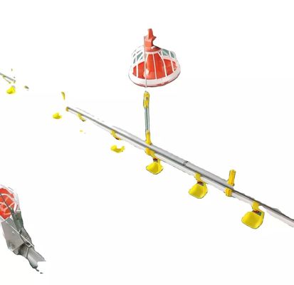 HX পোল্ট্রি ফার্মিং মেশিন 0.75KW D45 ব্রয়লার প্যান ফিডিং সিস্টেম